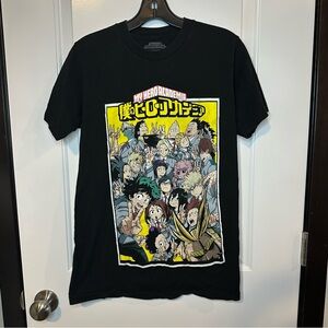 My Hero Academia Graphic Tee Black | Adult Unisex Small Anime Shirt